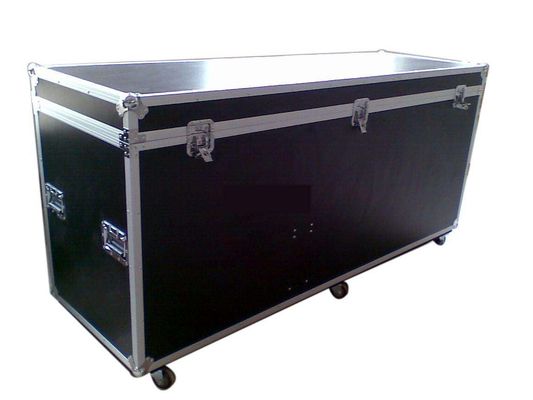 22U Heavy Duty Black Standard Wooden Rack Flight Case / Custom Aluminium Case pour la protection et la sécurité des équipements précieux